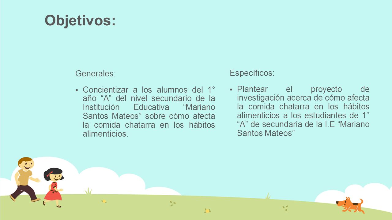 objetivos especificos de un proyecto de alimentacion saludable objetivos especificos de un proyecto de alimentacion saludable